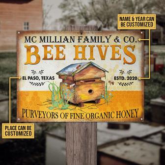 Personalized Honey Bee Bee Hives Metal Sign - Thegiftio UK