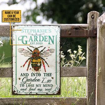 Bee Garden Personalized Metal Sign - Gift for Gardeners - Thegiftio UK