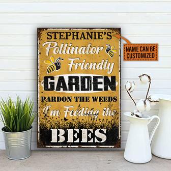 Personalized Bee Garden Metal Sign - Gift for Gardeners - Thegiftio UK