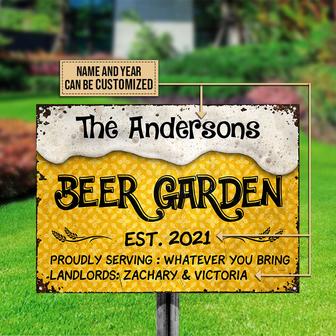 Personalized Beer Garden Custom Metal Sign - Thegiftio UK