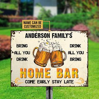 Personalized Beer Home Bar Classic Metal Sign - Gift for Him - Thegiftio UK
