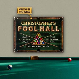 Personalized Billiards Pool Hall Metal Sign - Gift for Him - Thegiftio UK