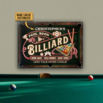 Billiards Pool Room Cold Drinks Custom Metal Sign - Gift - Thegiftio UK