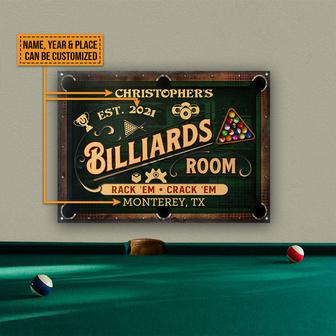 Rack 'Em Crack 'Em Personalized Metal Sign - Billiard Gift - Thegiftio UK