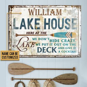 Boating Hide Crazy Personalized Metal Sign - Boater Gift - Thegiftio UK