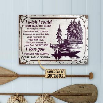 I Wish I Could Personalized Metal Sign - Gift for Boaters - Thegiftio UK