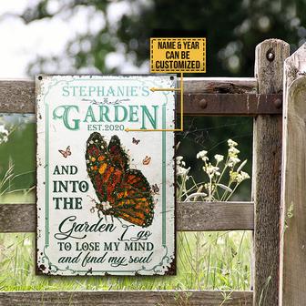 Butterfly Garden Personalized Metal Sign - Gift for Friends - Thegiftio UK