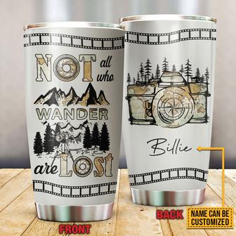 Personalized Camera Map Not All Those Custom Tumbler - Gift - Thegiftio UK