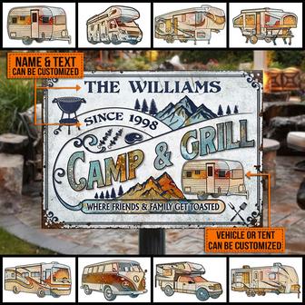 Get Toasted Personalized Metal Sign - Gift for Campers - Thegiftio UK