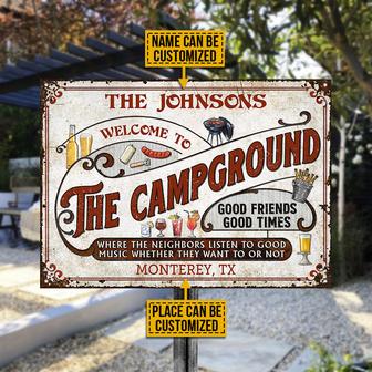 Listen To The Good Music Custom Metal Sign - Campers Gift - Thegiftio UK