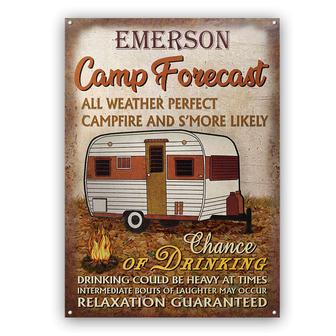 Personalized Camping Autumn Metal Sign - Gift for Campers - Thegiftio UK