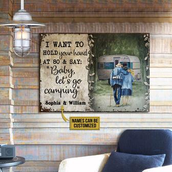 Camping Baby Let's Go Custom Metal Sign - Gift for Friends - Thegiftio UK
