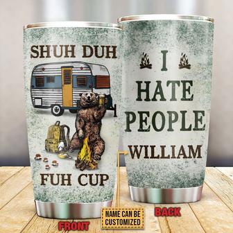 Camping Bear Shuh Duh Fuh Cup Custom Tumbler - Camper Gift - Thegiftio UK