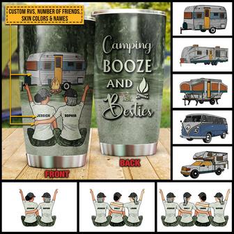 Personalized Camping Bestie Custom Tumbler - Gift for Bestie - Thegiftio UK