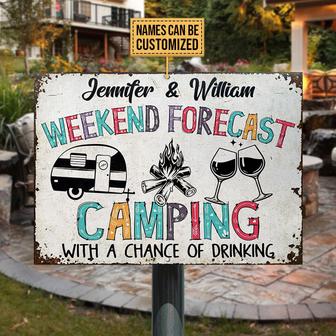Camping Chance Personalized Metal Sign - Gift for Campers - Thegiftio UK