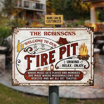 We Get Toasted Personalized Metal Sign - Gift for Campers - Thegiftio UK