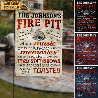 Get Toasted Personalized Garden Flag - Gift for Campers - Thegiftio UK
