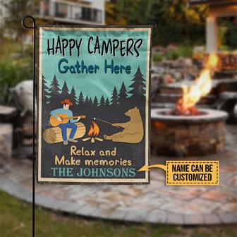 Personalized Camping Happy Campers Custom Flag - Thegiftio UK