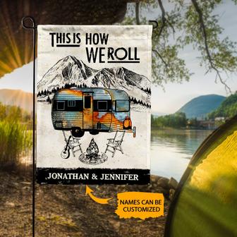 How We Roll Personalized Flag - Gift for Camping Lovers - Thegiftio UK