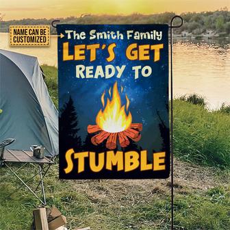 Personalized Camping Let's Get Customized Flag - Thegiftio UK