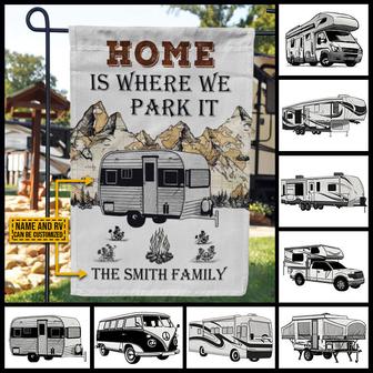 We Park It Personalized Flag - Gift for Camping Enthusiasts - Thegiftio UK