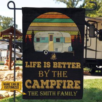 Life Is Better Personalized Camping Flag - Gift for Campers - Thegiftio UK