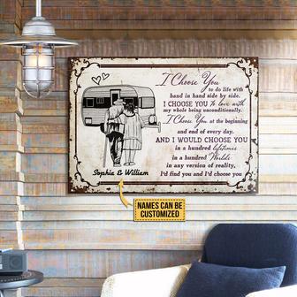 I Choose You Personalized Metal Sign - Gift for Campers - Thegiftio UK