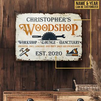 Personalized Carpenter Sanctuary Metal Sign - Carpenter Gift - Thegiftio UK