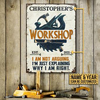 Why I'm Right Personalized Metal Sign - Gift for Carpenters - Thegiftio UK