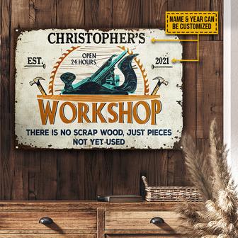 Personalized Carpenter Workshop No Scrap Custom Metal Sign - Thegiftio UK