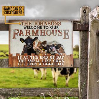 Cattle Smell Like Cows Personalized Metal Sign - Farmer Gift - Thegiftio UK