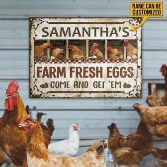 Chicken Come And Get 'Em Personalized Metal Sign - Gift - Thegiftio UK