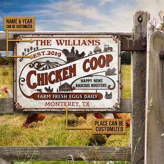 Personalized Chicken Coop Daily Custom Metal Sign - Gift - Thegiftio UK