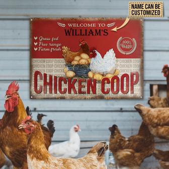 Personalized Chicken Coop Metal Sign - Gift for Farmers - Thegiftio UK
