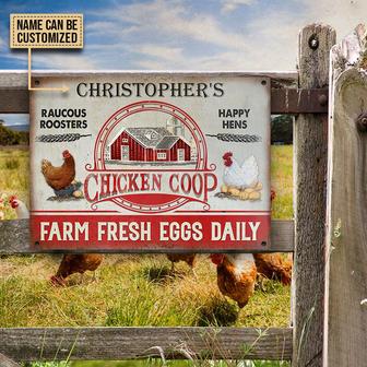 Farm Fresh Eggs Personalized Metal Sign - Gift for Farmers - Thegiftio UK
