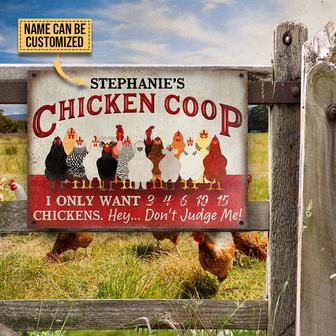 I Only Want Chickens Custom Metal Sign - Chicken Lovers Gift - Thegiftio UK