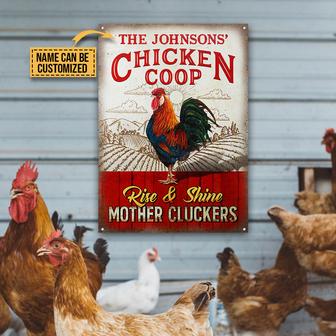 Rise And Shine Personalized Metal Sign - Gift for Farmers - Thegiftio UK