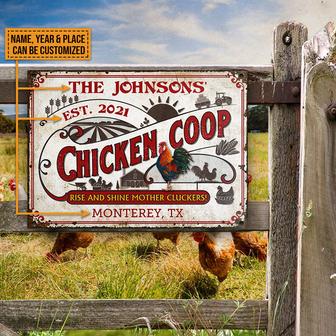Rise And Shine Personalized Metal Sign - Gift for Farmers - Thegiftio UK