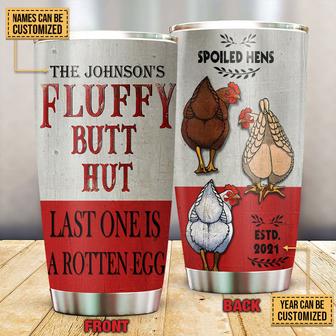 Chicken Fluffy Butt Personalized Tumbler - Gift for Farmers - Thegiftio UK