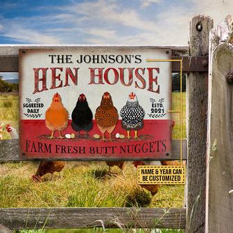 Personalized Chicken Hen House Custom Metal Sign - Farm Gift - Thegiftio UK