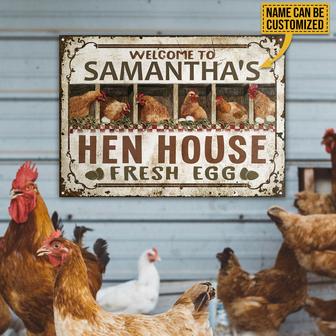 Fresh Egg Personalized Metal Sign - Gift for Chicken Lovers - Thegiftio UK