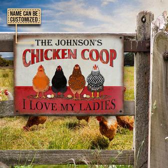 I Love My Ladies Personalized Metal Sign - Gift for Farmers - Thegiftio UK