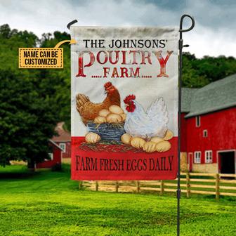Personalized Chicken Poultry Farm Flag - Gift for Farmers - Thegiftio UK