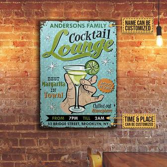 Personalized Cocktail Lounge Best Margarita Metal Sign - Thegiftio UK