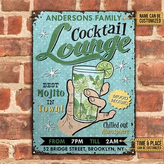 Best Mojito Personalized Metal Sign - Cocktail Lovers Gift - Thegiftio UK