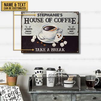 Coffee House Of Coffee Custom Metal Sign - Thegiftio UK