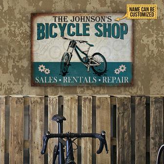 Personalized Cycling Bicycle Shop Custom Metal Sign - Gift - Thegiftio UK