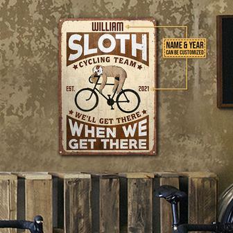 We'll Get There Personalized Metal Sign - Gift for Cyclists - Thegiftio UK