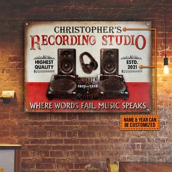 Personalized DJ Board Where Words Fail Music Speaks Custom - Thegiftio UK
