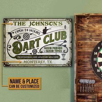 Personalized Dart Club Custom Metal Sign - Gift for Darts - Thegiftio UK